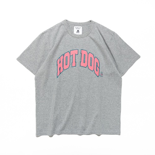 TACOMA FUJI RECORDS HOT DOG COLLEGE LOGO designed by Shuntaro Watanabe HEATHER GRAY