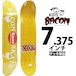 ベーコン スケボー キッズデッキ │7.375x28インチ│ Bacon Skateboards Free Range 7PLY Deck スケートボード フリーレンジ 高耐久 弾く 子供 Made in USA