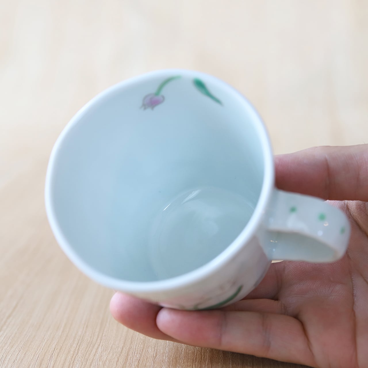 うつわ藍水 ｜ マグカップ（小） チューリップ ｜ 波佐見焼 | にっこう