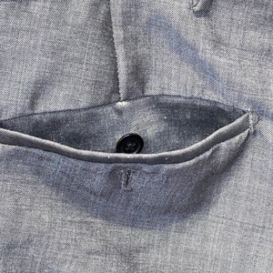 PRADA shinny gray slim slacks