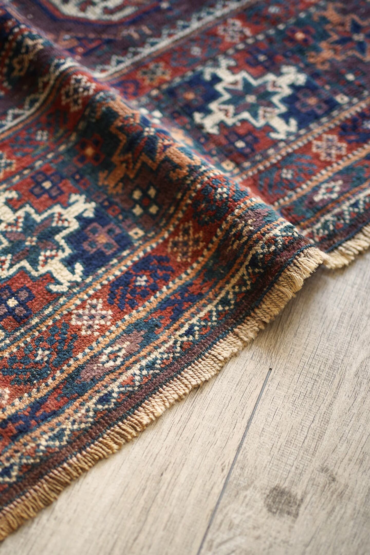 ペルシャ絨毯　ヴィンテージバルーチラグ Baluch rug 168】Antique Afghan Baluch rug 1900's | ヴィンテージラグ専門店