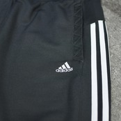 adidas side line wide track pants charcoal gray