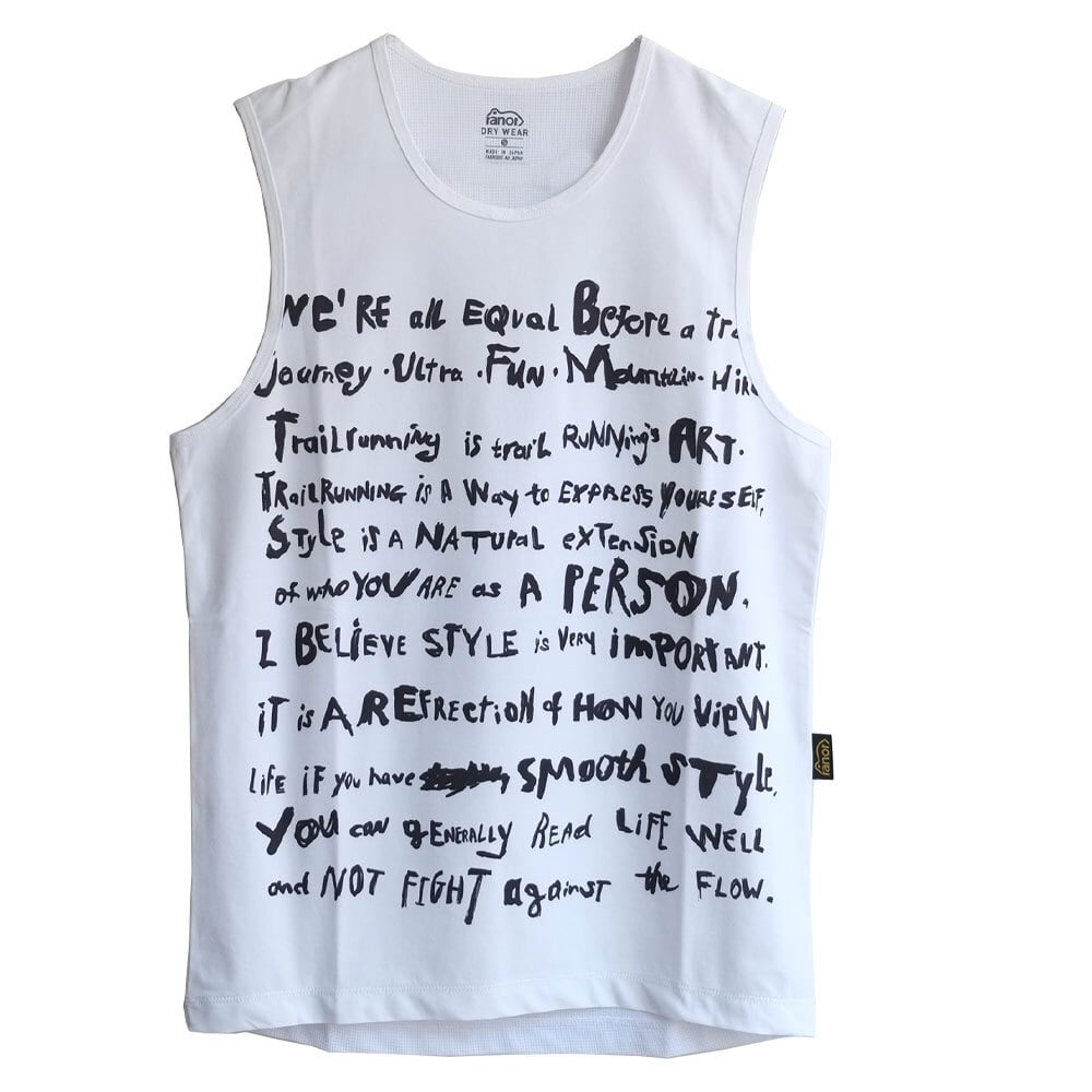 【新品未使用】ラナー(ranor) ノースリーブ 日本製 Sサイズ ranor(ラナー) SR-graphic BACKMESH NOSLEEVE | play field mountain