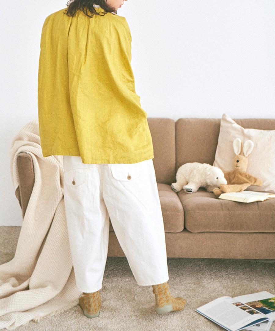 tumugu:]ツムグ 12ozコットンリネンデニム ティンカーパンツ