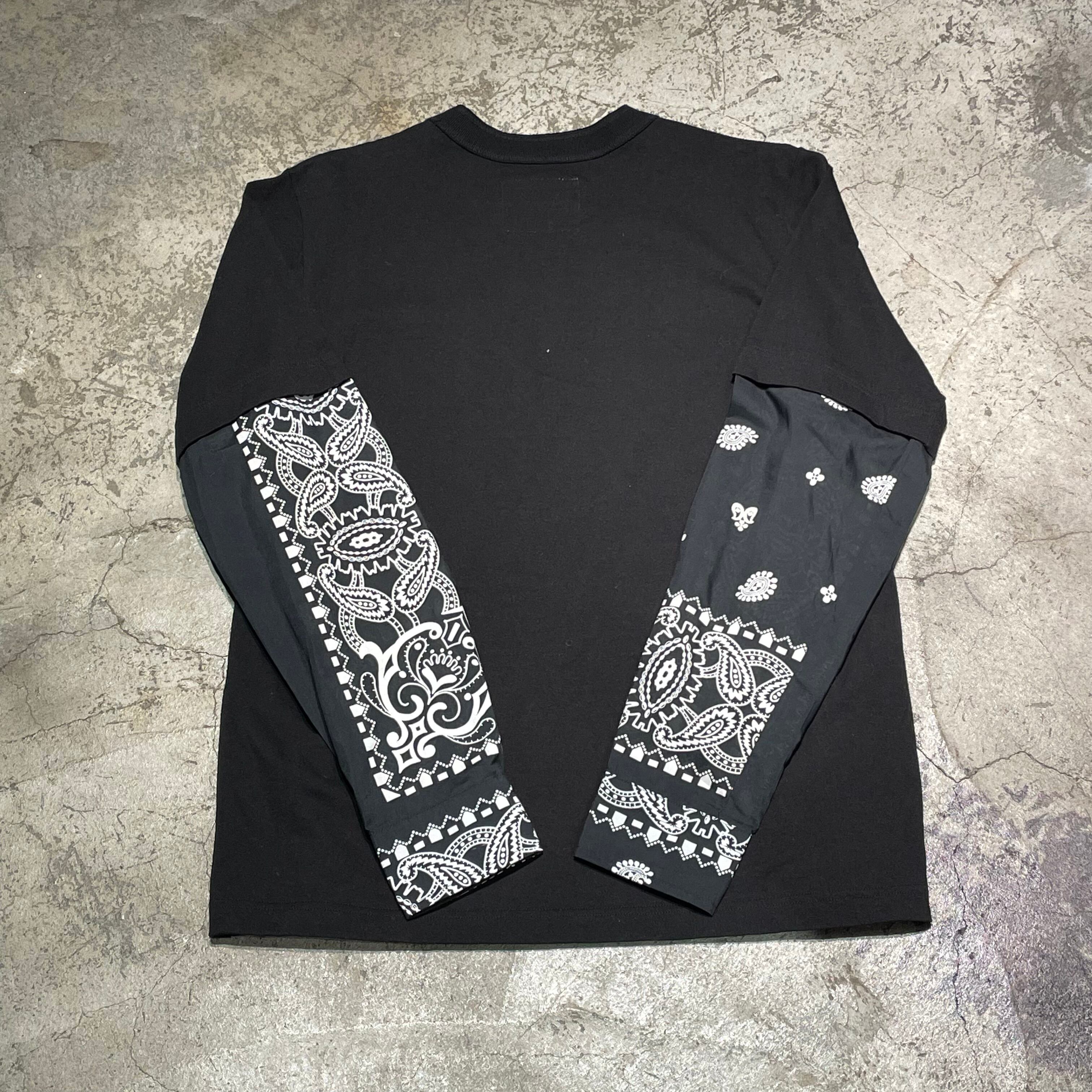 SACAI サカイ 21SS ARCHIVE PRINT MIX LONG SLEEVE T-SHIRT 21-02477M 