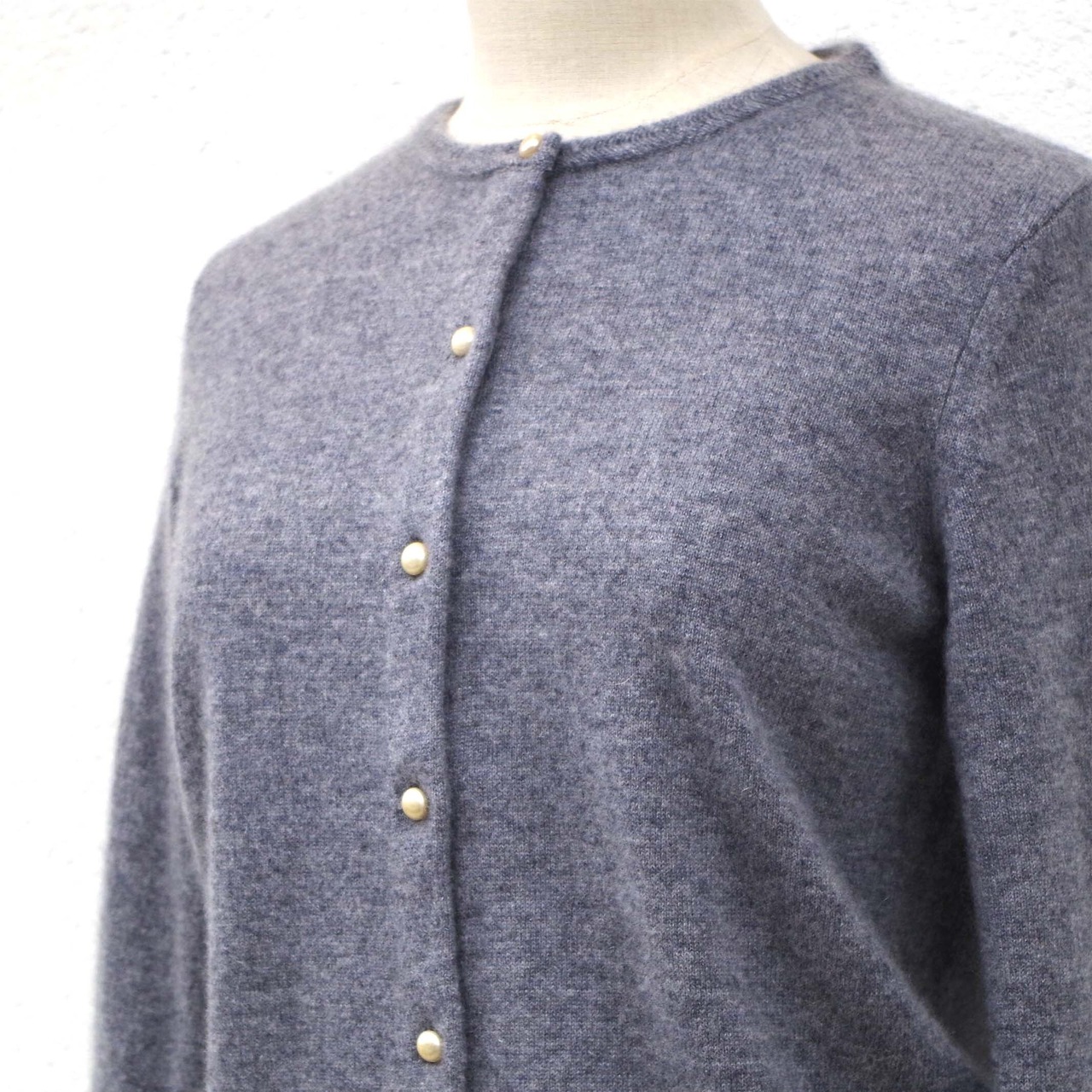 MAISON CARRÉE CASHMERE Blanchett CARDIGAN GRAY