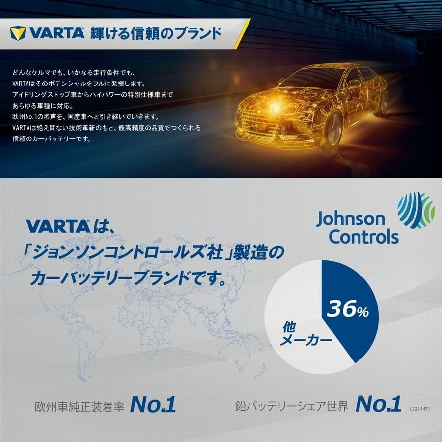 VARTA BL BLACK DYNAMIC 国産車用バッテリー   ANKGLID Power アングリッドパワー powered by  BASE