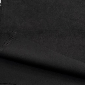 ★TC165◆3m◆ポリエステル100%滑らかスエード生地◆ブラック
