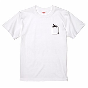 SaruJK　フェイクポケットＴシャツ / ホワイト