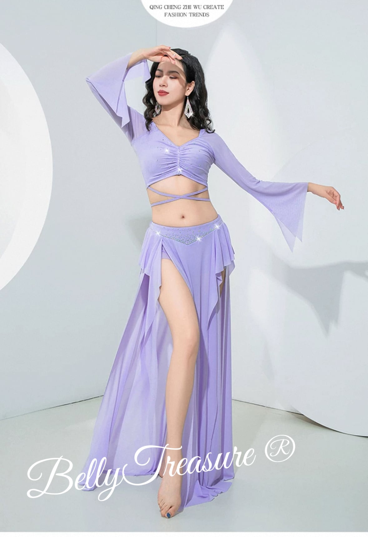 ベリーダンス レッスンウェア QCZW ZM509 202503 | Belly Treasure®︎