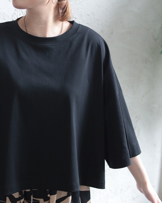 【hunch】コンパクトスムース ワイドショートTシャツ　(260620)