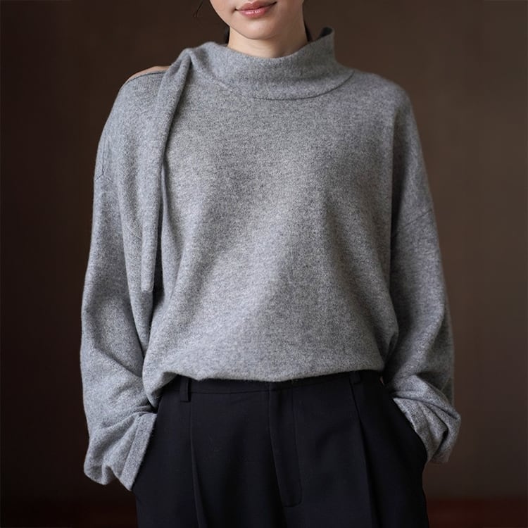 ショルダースリットニットプルオーバー No.5439