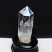 水晶 六角柱 水晶 ポイント 原石 置物 台座付属 一点物 152-4608