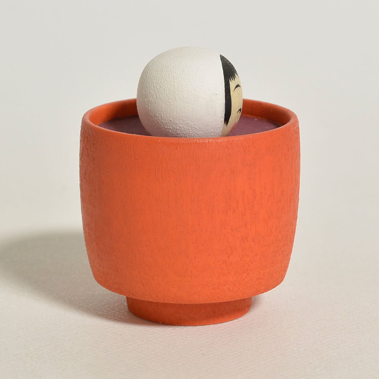 【PALPAL出品】こけし おまとめセット おしるこちゃんこけし 約1.5寸 約4.5cm 鈴木明 工人（作並系）#2381