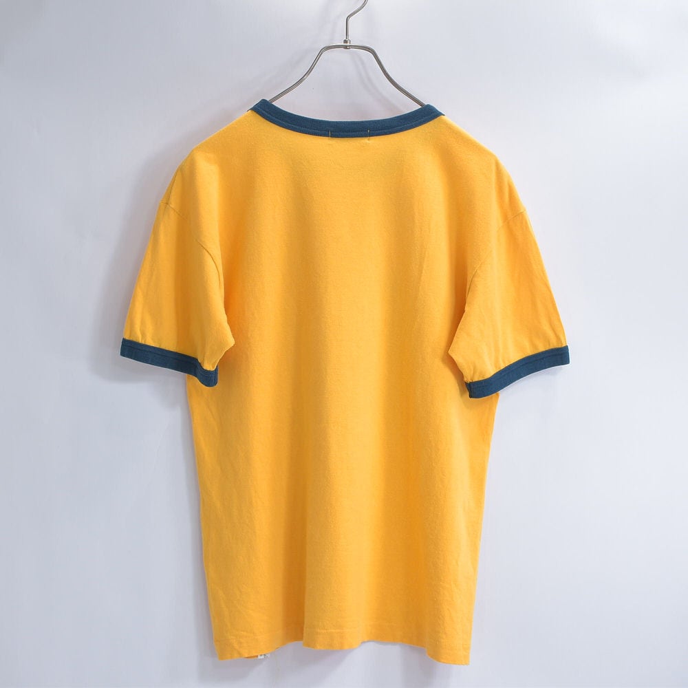 80～90s zero one クマさん イラストデザイン リンガーTシャツ
