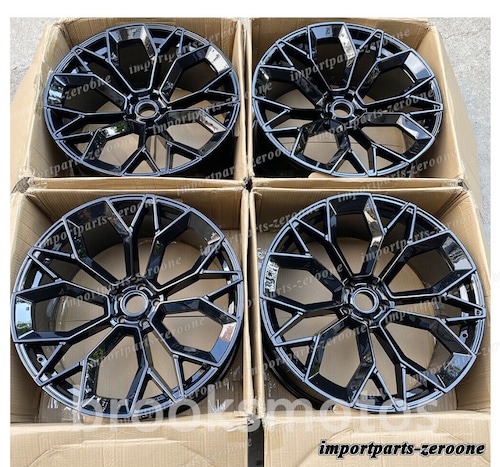 21インチ グロスブラック ホイール ポルシェ カイエン 4本セット -BRN-11415