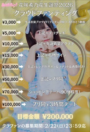 花咲 希乃花生誕祭SPパック ¥5,000