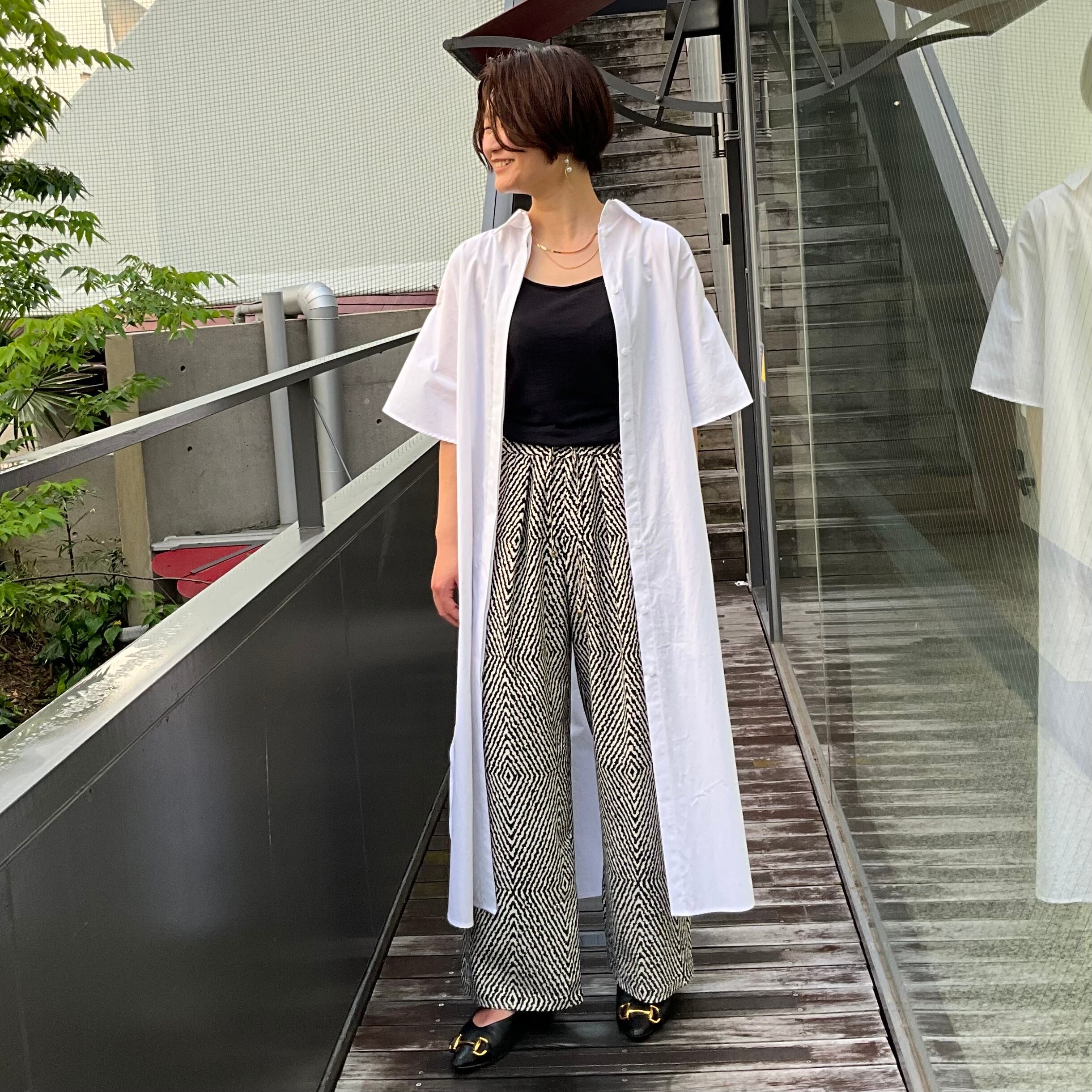 DOS DIOSAS ドスディオサス 袖フリルシャツワンピースD8051 | vialuna 