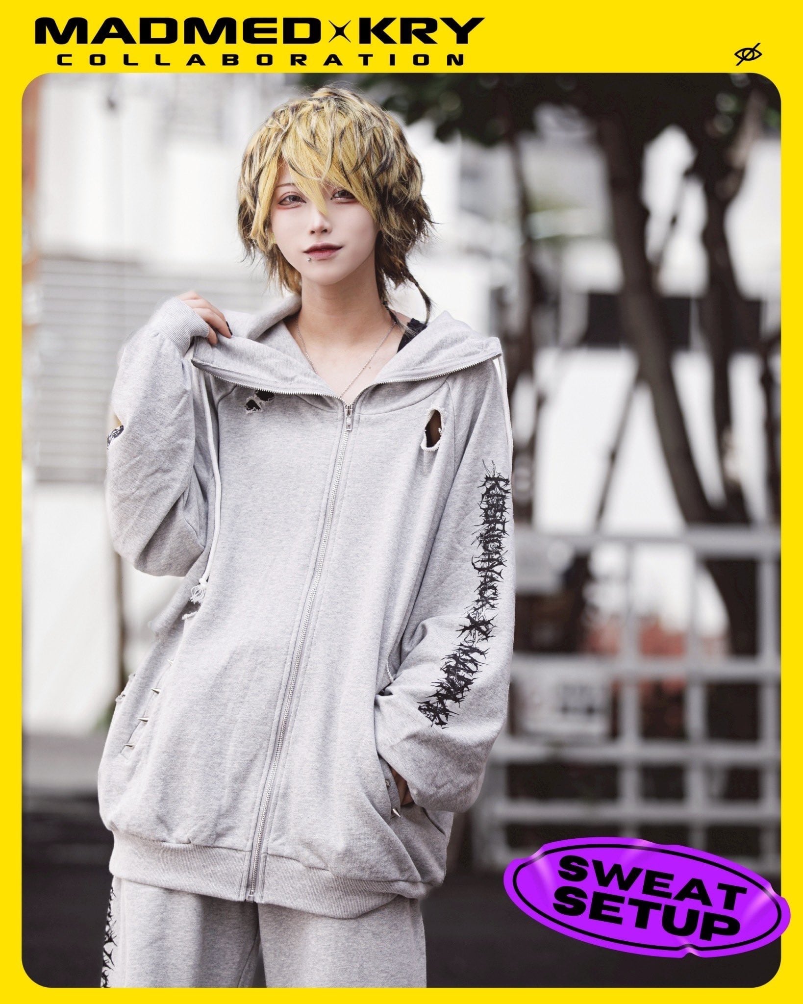 MADMED × KRYコラボSETUP グレー | MAD'S iNKオフィシャルオンラインストア