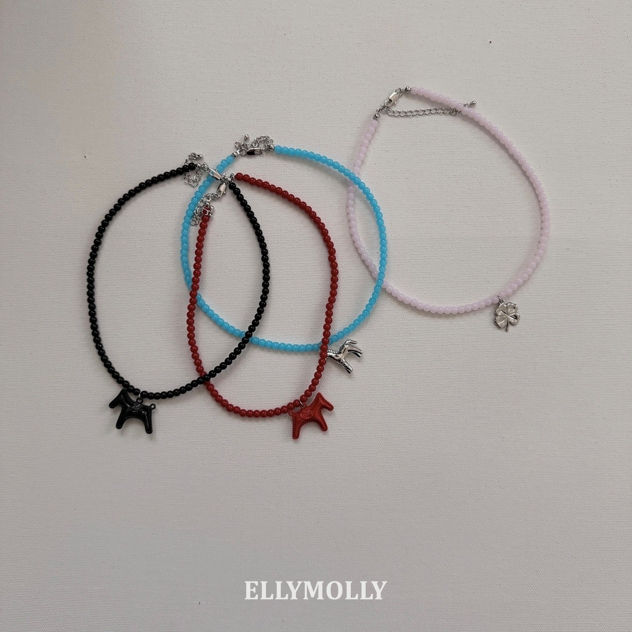 エリーモリー / ELLY MOLLY / ホースビーズネックレス / 韓国子供服 / キッズ / 26winter〖取寄〗*FREE*