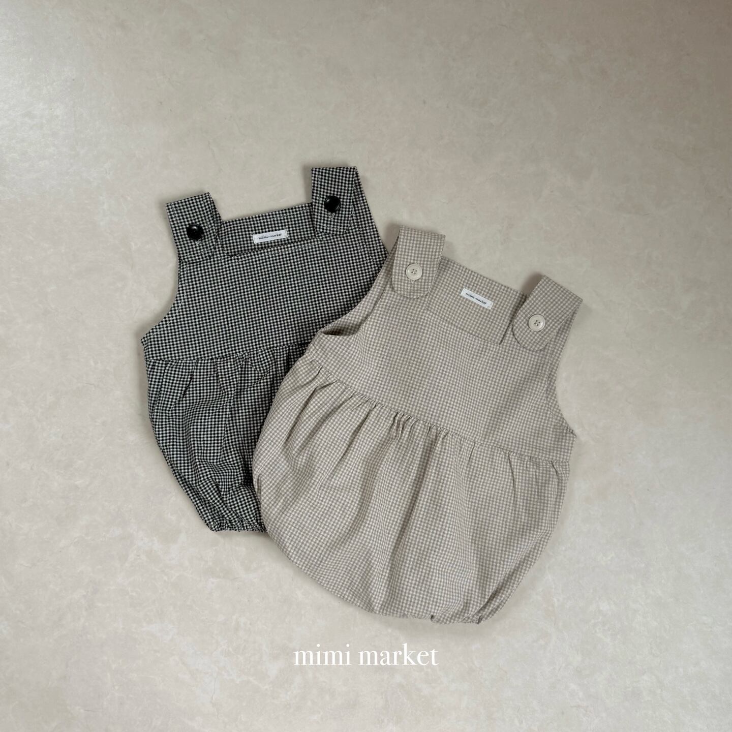 check suspender suit【mimimarket】※9月中旬〜下旬発送予定