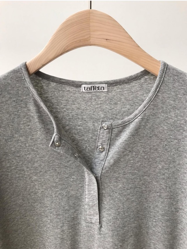 (予約) taffeta / Summer henly neck tee 5color
