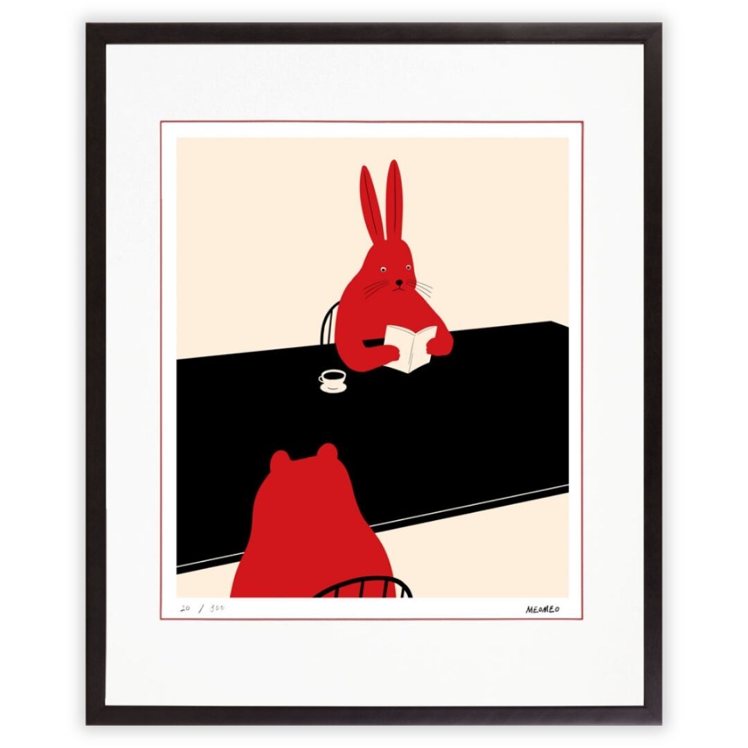 MEOMEO 「読書するウサギ」