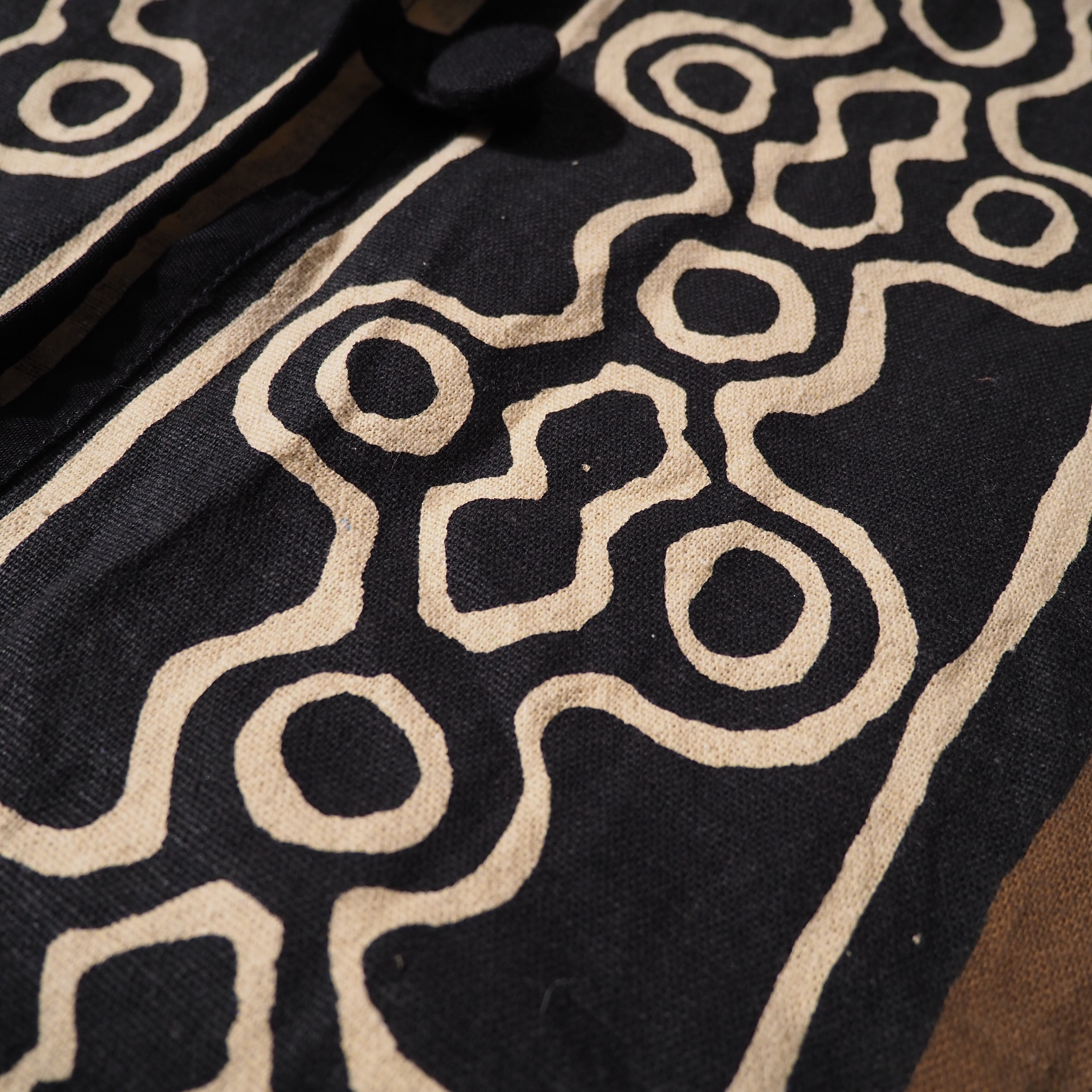 ethnicity art hand-dyed vintage dolman sleeve long coat