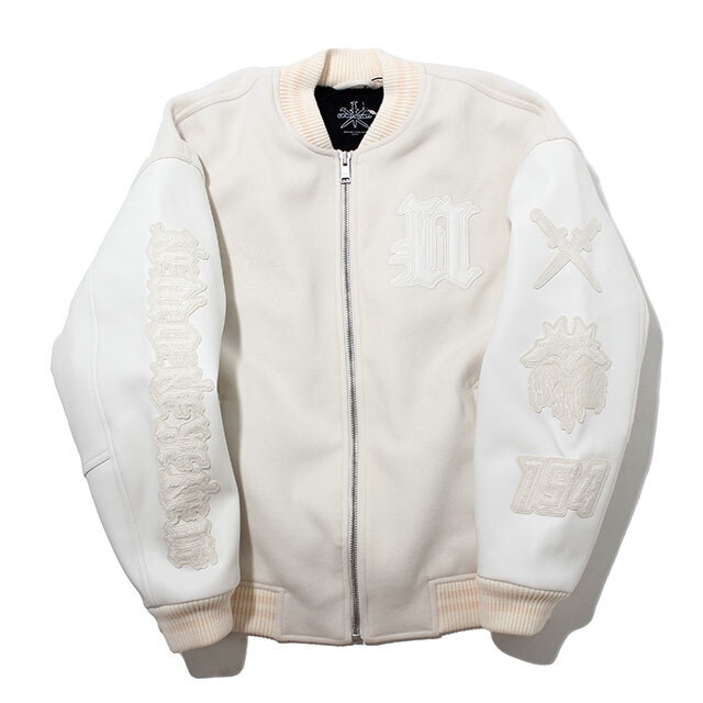 【UNKNOWN LONDON】GRAPHIC PATCHES VARSITY JACKET