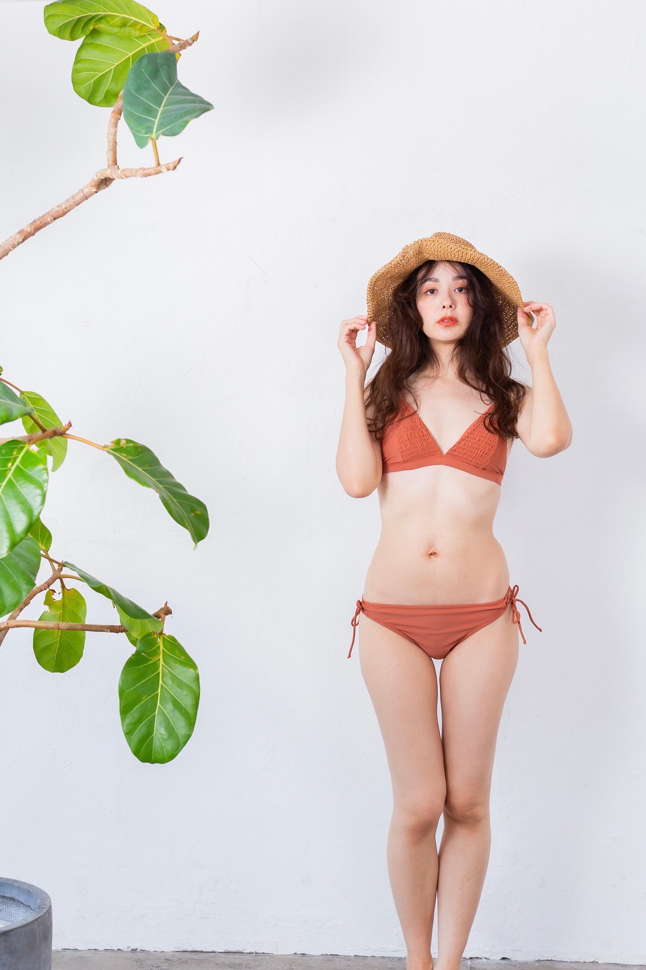 Shirring triangle bikini | AnZie