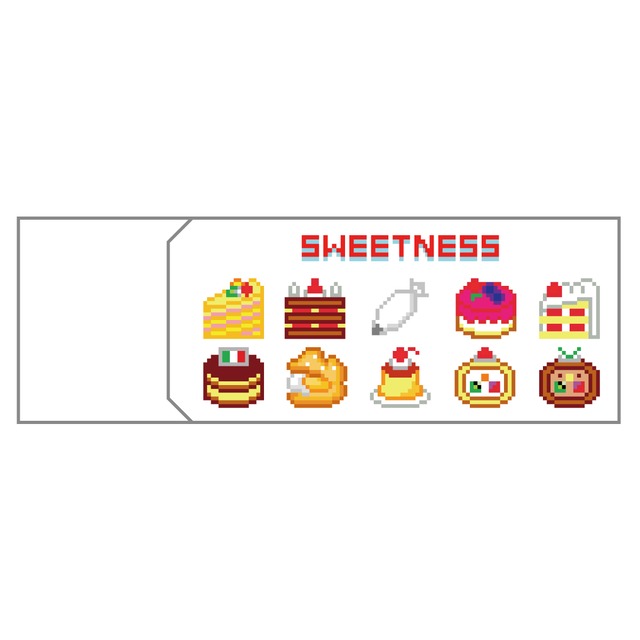 消しゴム　Sweetness  音栖さんのケーキ柄