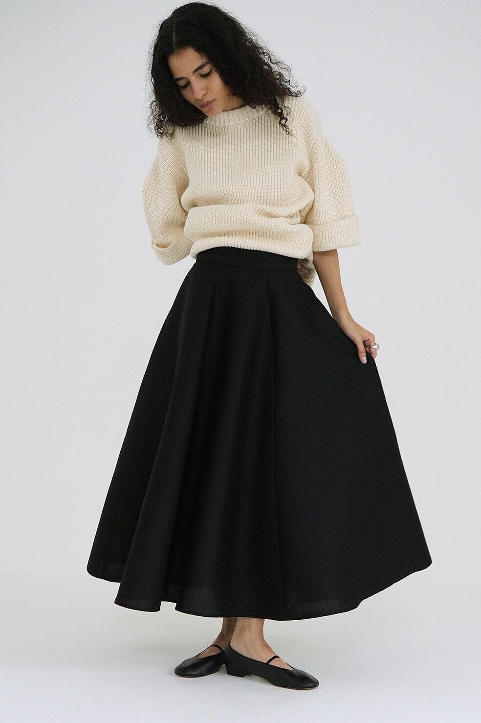 スカート CLANE VOLUME FLARE SKIRT VOLUME FLARE SKIRT（スカート）｜CLANE（クラネ）の
