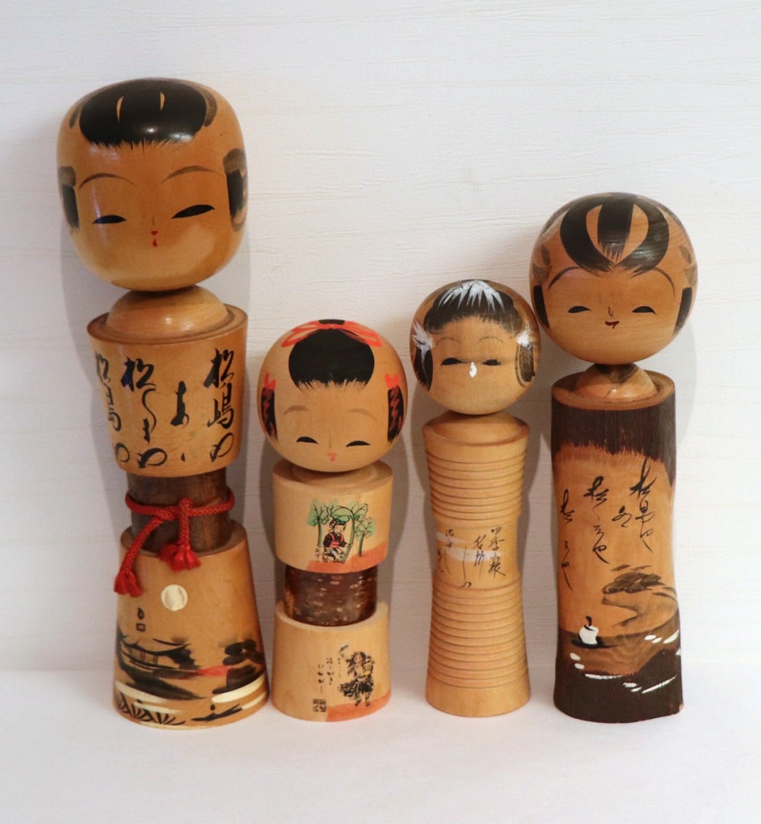 こけし・創作系・4体セット・No.200813-14・梱包サイズ60 | リサイクル 
