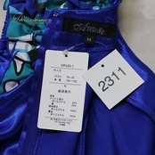 フラダンス 衣装 ワンピース ドレス ブルー系 アビバーレ 花柄 光沢 フリル ハワイアンプリント アロハ レッスン 練習 かわいい 上品 大人っぽい Avivare グリーン系 ブラック系 ホワイト系 青 黒 緑 白 ハイビスカス柄 フラダンス衣装