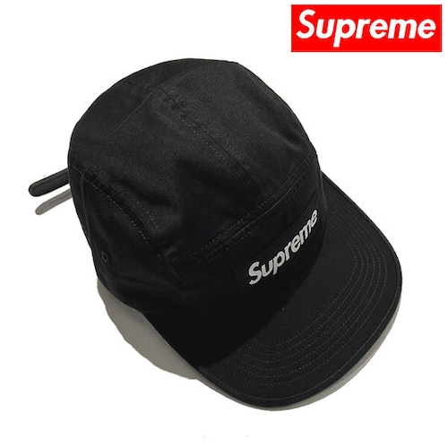 Supreme Washed Chino Twill Camp Cap SS24 シュプリーム 6パネル キャップ【53270-blk】
