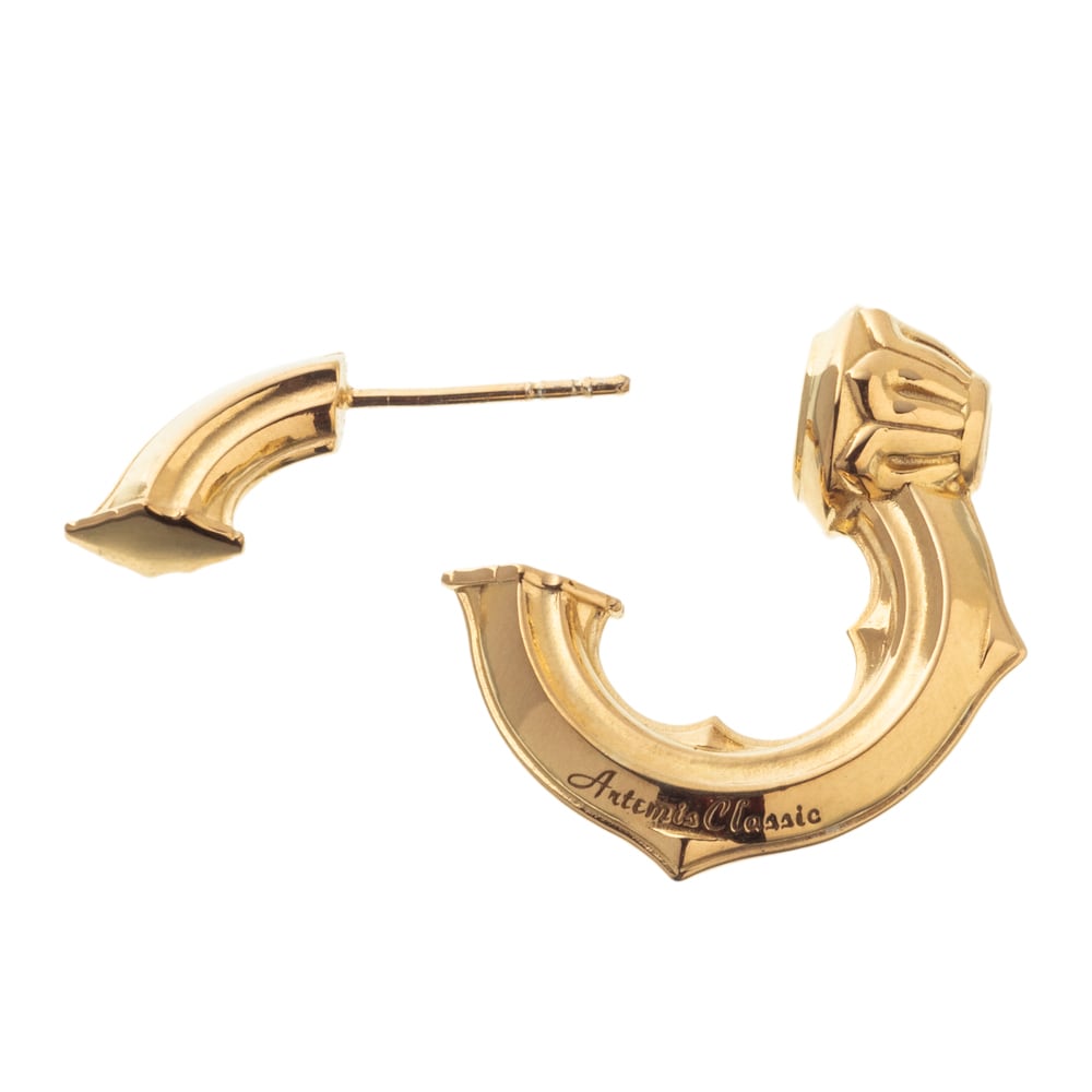 レイヤードCフープピアス 片耳用 ACE0200 Layered C hoop earrings