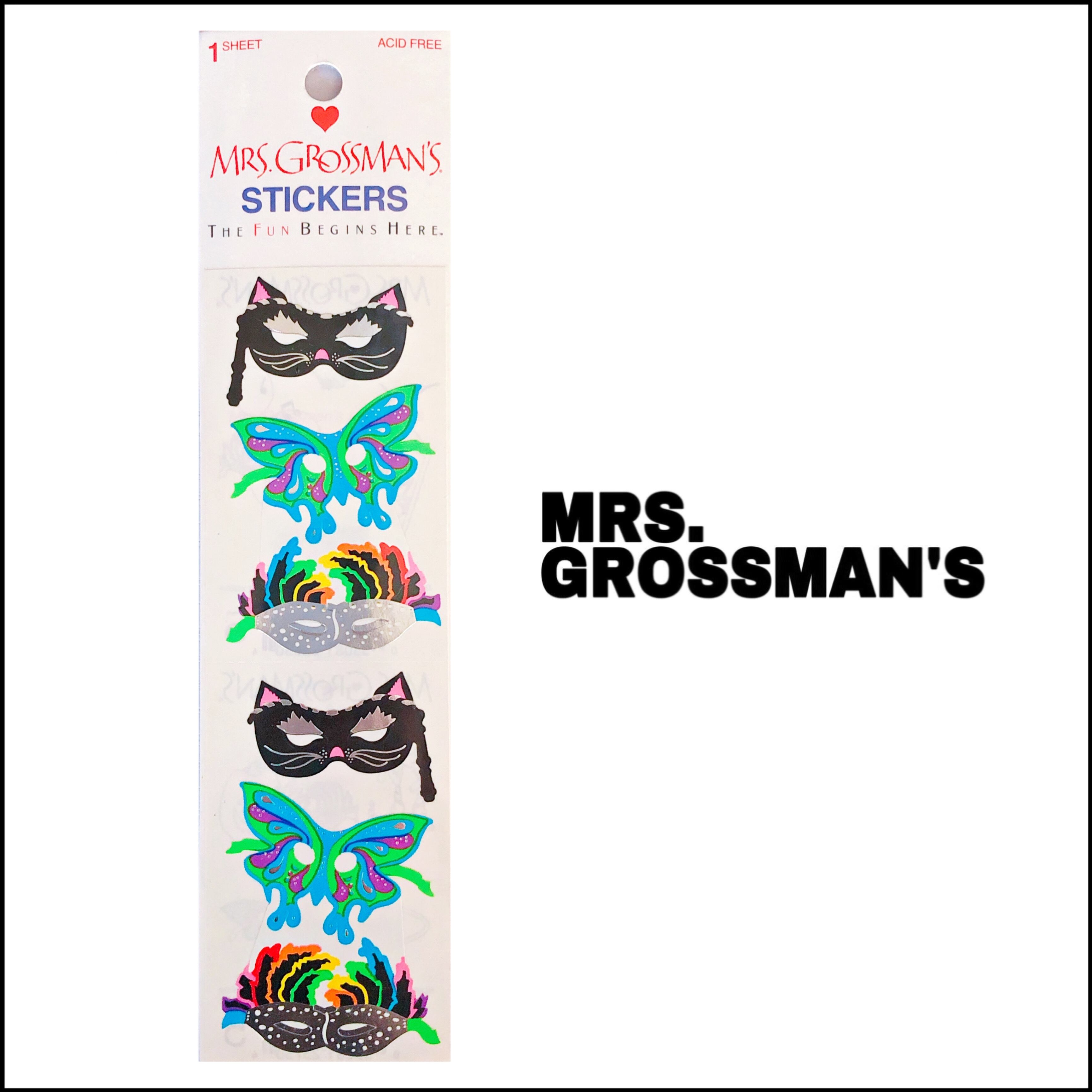 Mrs.grossman's☆仮面・Reflections Masks ミセスグロスマン輸入海外シール | PTM