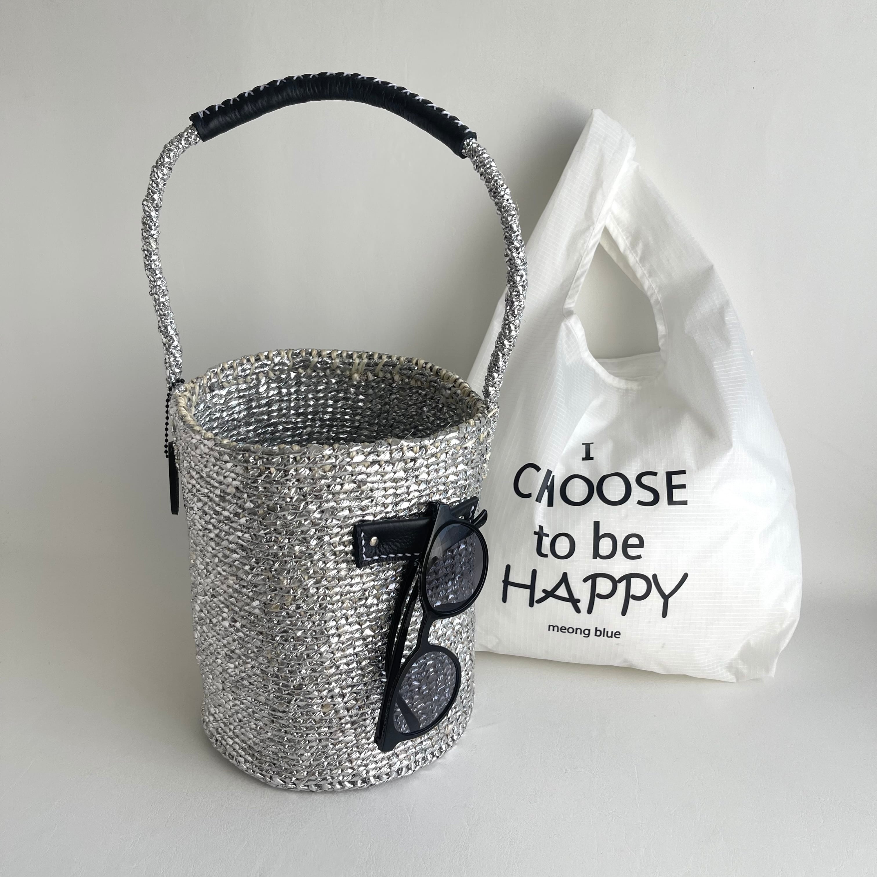 OVAL Shoulder Kago Bag / メガネホルダー＆選べるマルシェバッグ付