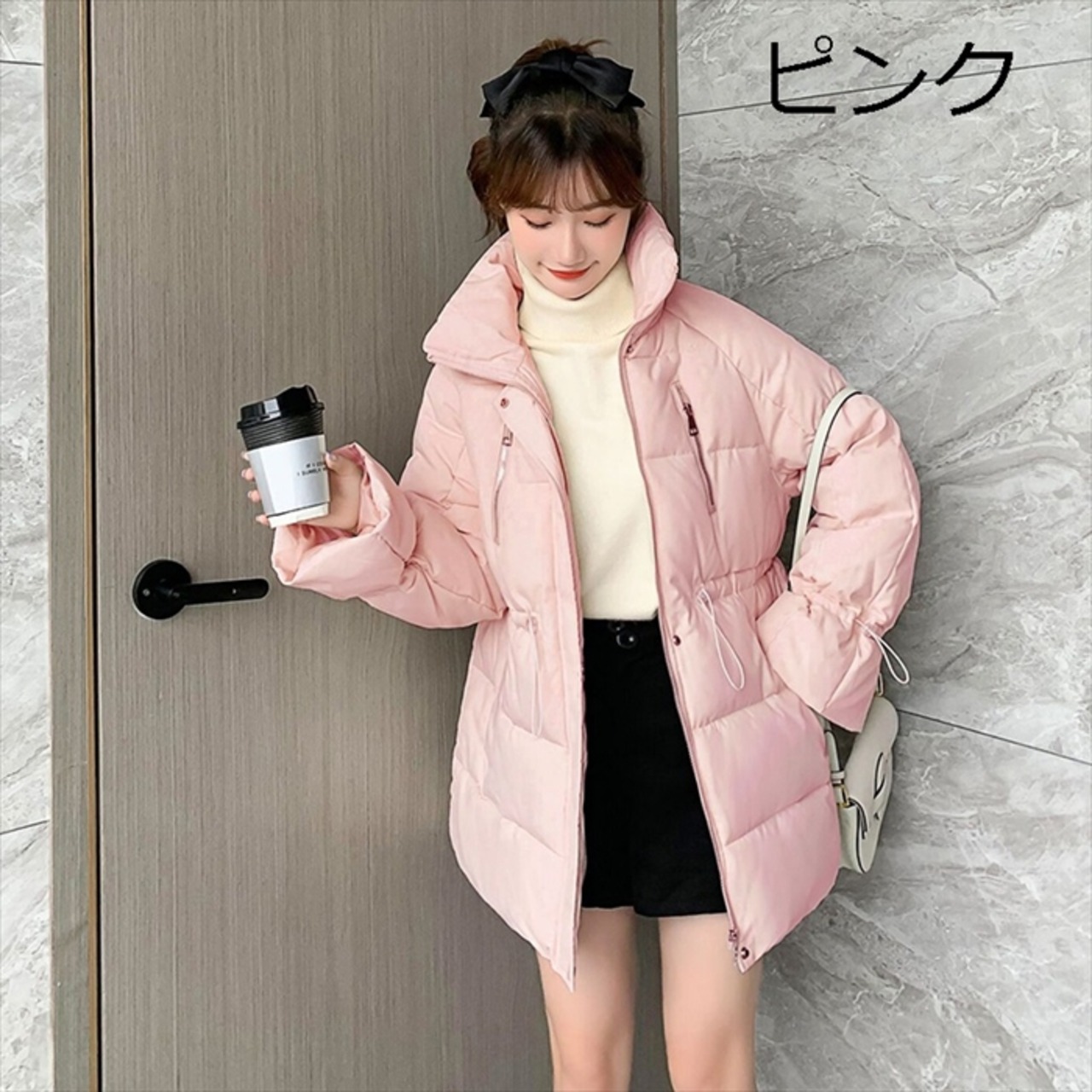 試着のみ イルグッフォ ダウン ピンク ダウンコート キッズ 