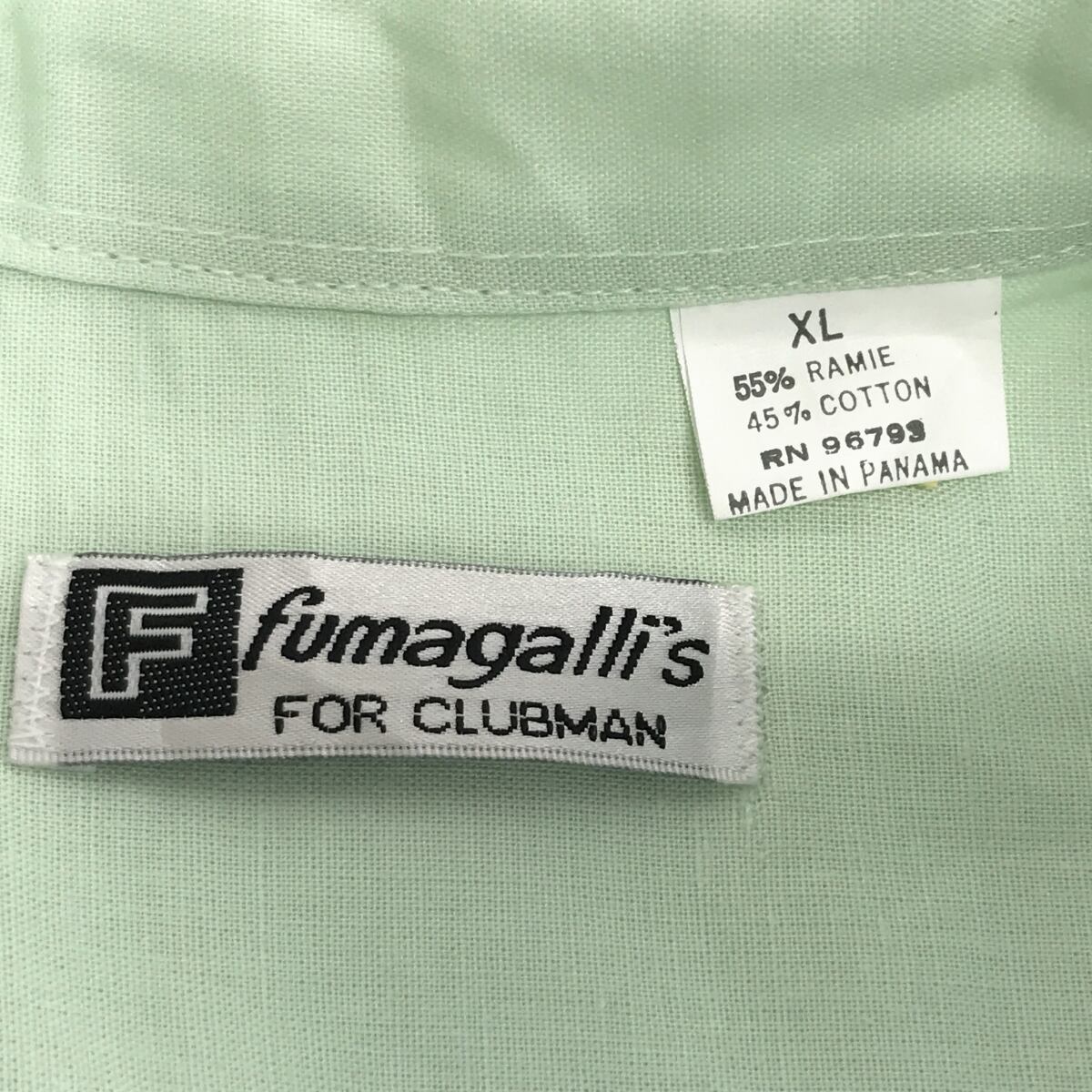 HAWAIロゴ刺繍 ヴィンテージスウェットトレーナーポッケ付き緑メンズXL f