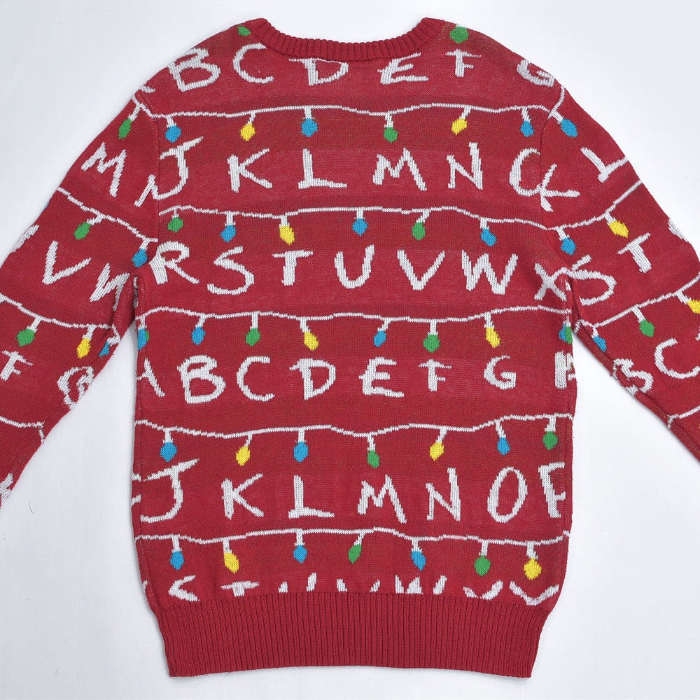 STRANGER THINGS ストレンジャーシングス 総柄 ニット プルオーバー