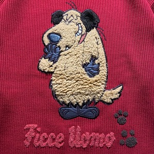 vintage FICCE patched sweater “Wacky Races”