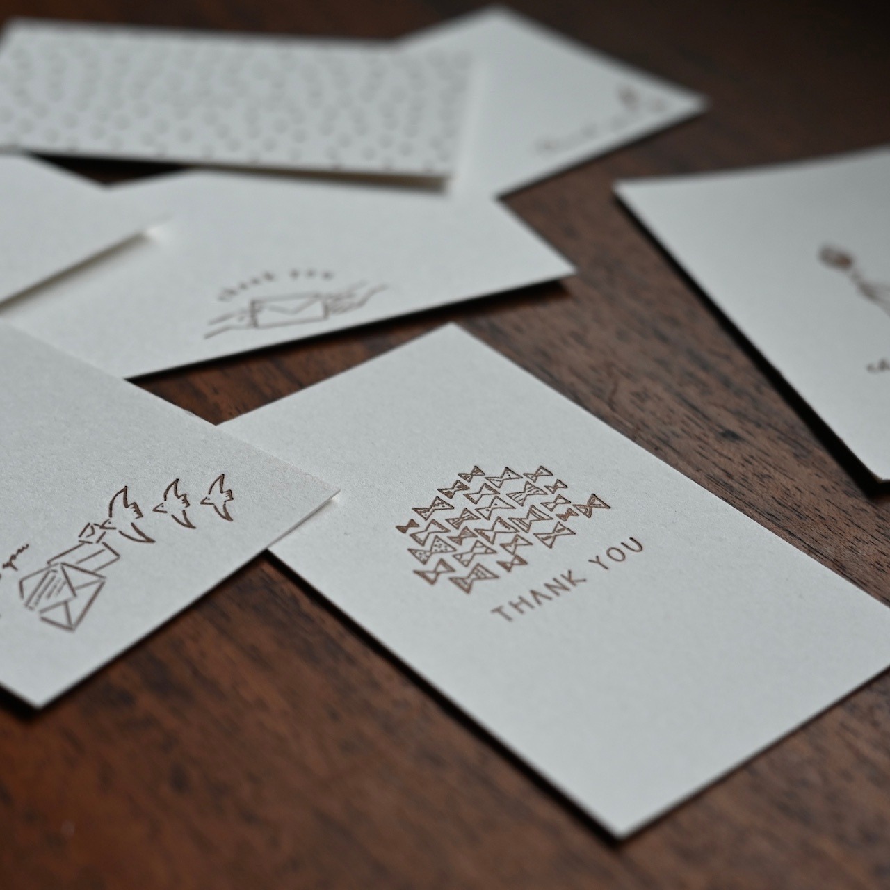 【リニューアルしました】大枝活版室 Thank You Card Box  / サンキュー カード ボックス 〈 ペーパーアイテム・ギフトカード・メッセージカード・活版 〉