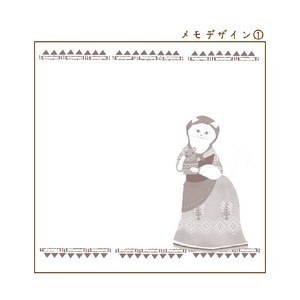 【木の香オリジナル】メモ帳　ロシアンボーイ＆ガール