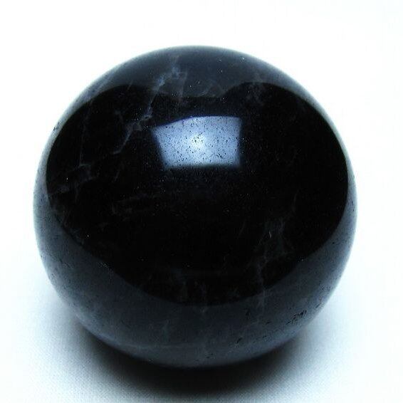 モリオン 黒水晶 丸玉 60mm 一点物 151-9520