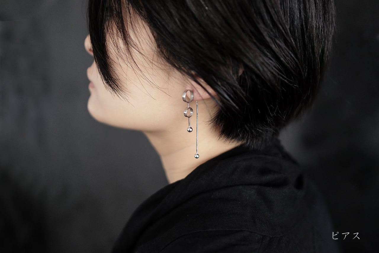 丸丸丸ピアス・イヤリング（silver） | SUNn・寸