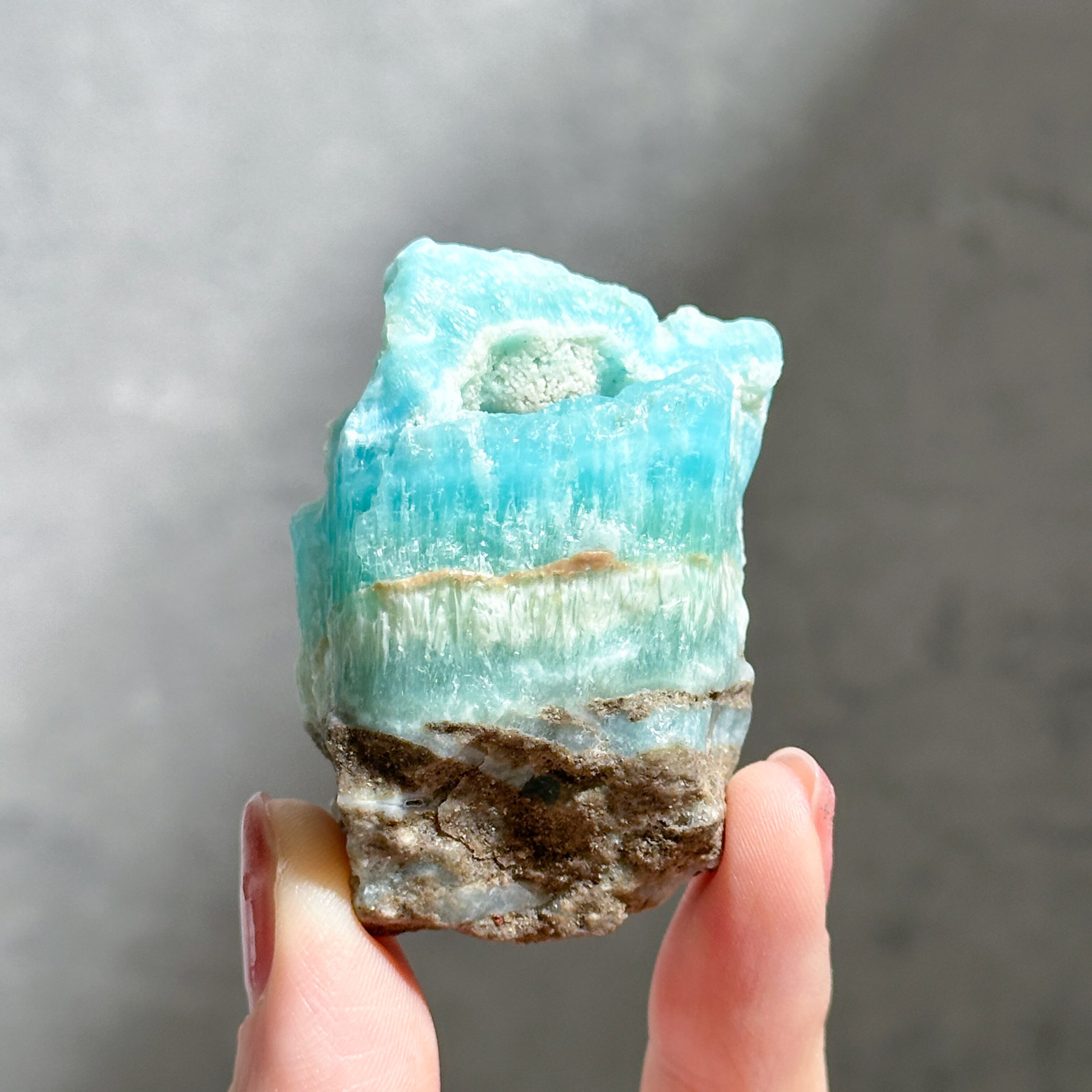 ブルーアラゴナイト 原石44◇Blue Aragonite◇天然石・鉱物・パワーストーン