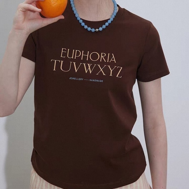 グラフィックプリント ショートスリーブ Tシャツ  L1417
