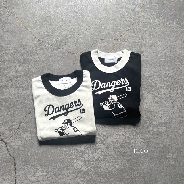 Dangers リンガーTシャツ(90-100〜150-160サイズ)