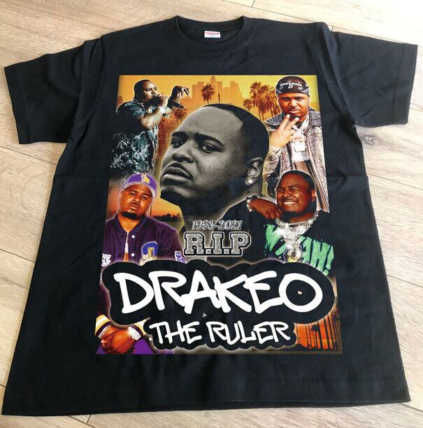 RIP】☆ドレイコ ザ ルーラー☆若すぎる死☆西海岸人気ラッパー追悼T